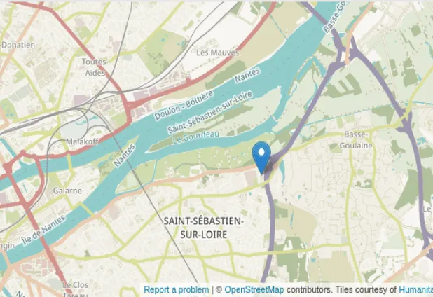 Plan de situation de Code Lutin - 12 avenue Jules Verne 44230 Saint Sébastien sur Loire